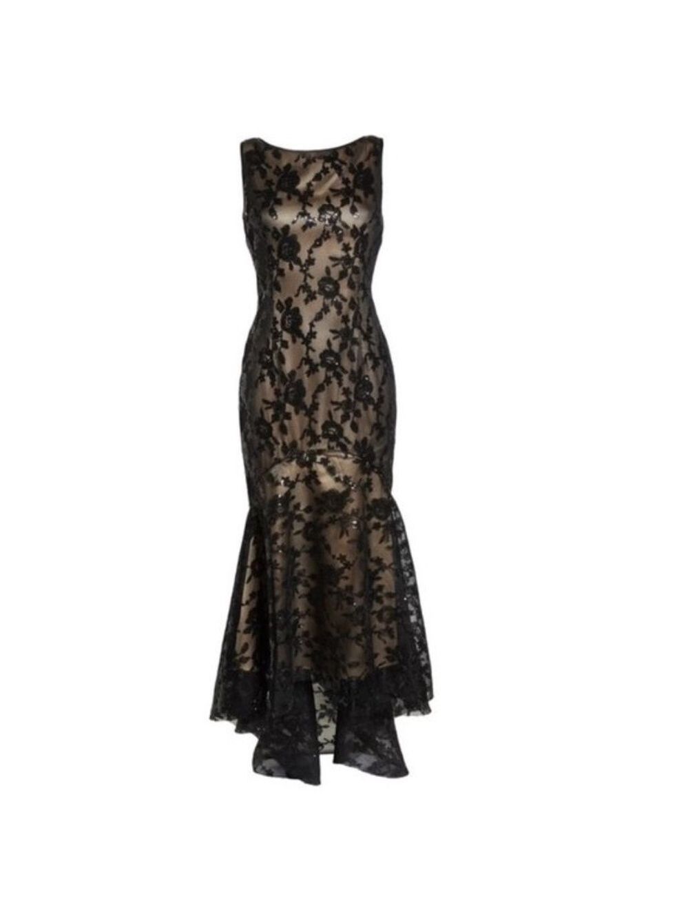 ELIZA J Sequin & Lace High/low Trumpet Gown - Picture 3 of 10
